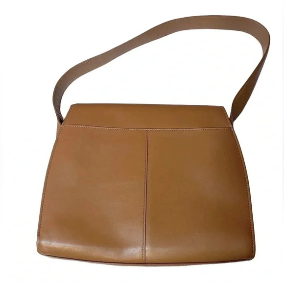 Fossil Denise Full Flap Cognac Genuine Leather Purse 90’s Inspired - Picture 2 of 16